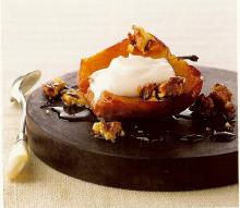 Baked Apples With Candied Walnuts