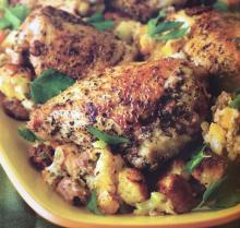 Festive Roast Chicken with Stuffing