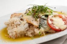 Gulf Flounder Caprese with Crab Risotto Gulf Flounder Caprese with Crab Risotto