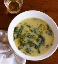 Kale And Cornmeal Soup