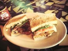 Gattuso's Fried Oyster Club Sandwich