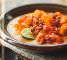 Sweet Potato Stew With Red Beans