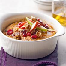 Pumpkin Rice Pudding With Cranberries