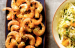 Garlicky Roasted Shrimp with Napa Cabbage and Orange Salad