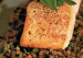 Roasted Salmon over Warm Lentils
