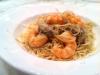 Chef Paul Prudhomme's Garlic Shrimp and Oysters on Pasta