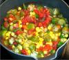 Stewed Corn and Tomatoes with Okra