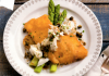 Parmesan Crusted Flounder with Crabmeat