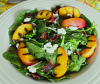 Summer Salad with Peach and Bacon Vinaigrette