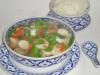 Thai Crab Shrimp and Cilantro Soup