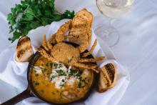 Seafood Dip with Softshell Crab