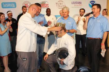 2010 King Crowns Cory Bahr, 2011 King of Louisiana Seafood