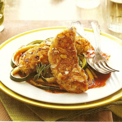 Almond-Crusted Chicken With Romesco Sauce | Louisiana Kitchen & Culture