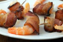 Broiled Bacon-Wrapped Shrimp