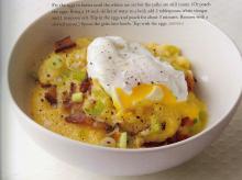 Creamy Eggs and Scallion Bacon Grits