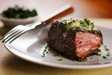 Blue Cheese and Parsley-Crusted Filets Mignon