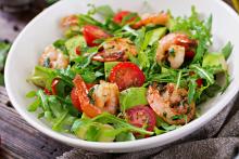 Acocado and Shrimp Salad with Creole dressing