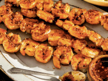 Chili Crisp Shrimp Skewers