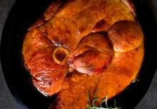 Creole Mustard Glazed Ham Steaks