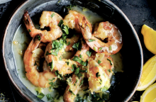 Garlicky Shrimp Scampi