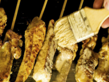 Grilled Chicken on a Stick
