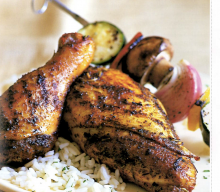 Grilled Chicken with Herb Rub