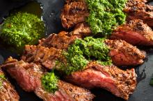 Steak with Parsley Sauce
