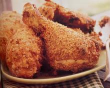 Oven-Fried Deviled Drumsticks