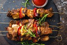 Pepper-Glazed Kebabs