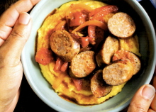 Polenta with Sausage and Peppers
