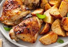 Lemon-Oregano Roast Chicken and Potatoes