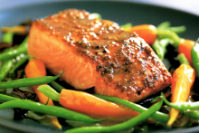 Roast Salmon with Mustard
