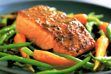 Roast Salmon with Must