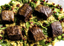 Steak Tips with Ras el Hanout and Couscous