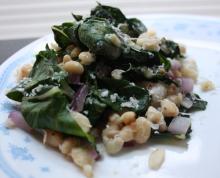 Swiss Chard With White Beans