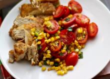 Chicken and Grilled Corn Salad