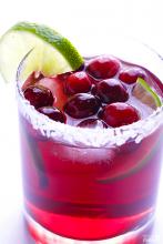 Cranberry Margaritas With Fresh Lime