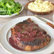 Emeril's Rib-Eye Steak with Marchand du Vin Sauce