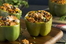 Chef Paul Prudhomme's Stuffed Bell Peppers