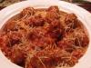 Creole Italian Meatball and Spaghetti